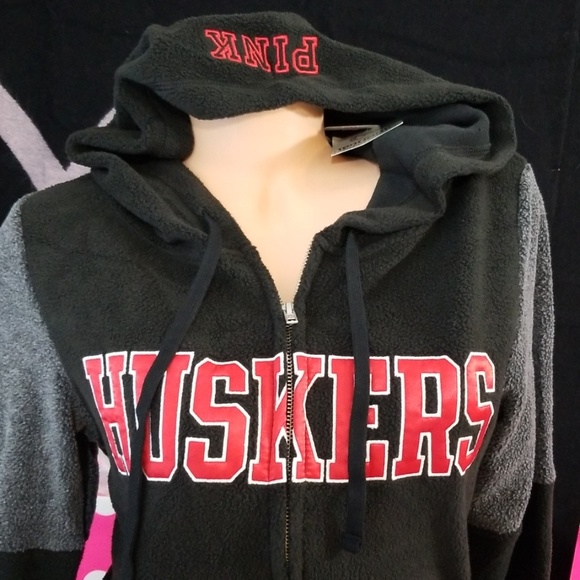 NWT!  PINK VS HUSKERS FULL ZIP HOODIE - Picture 2 of 7